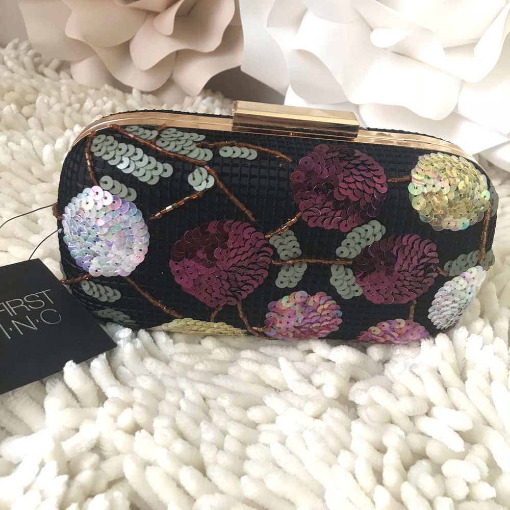 INC International Concepts Sequin Mini Clutch